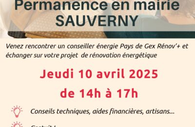Permanence Rénov+ en Mairie de Sauverny